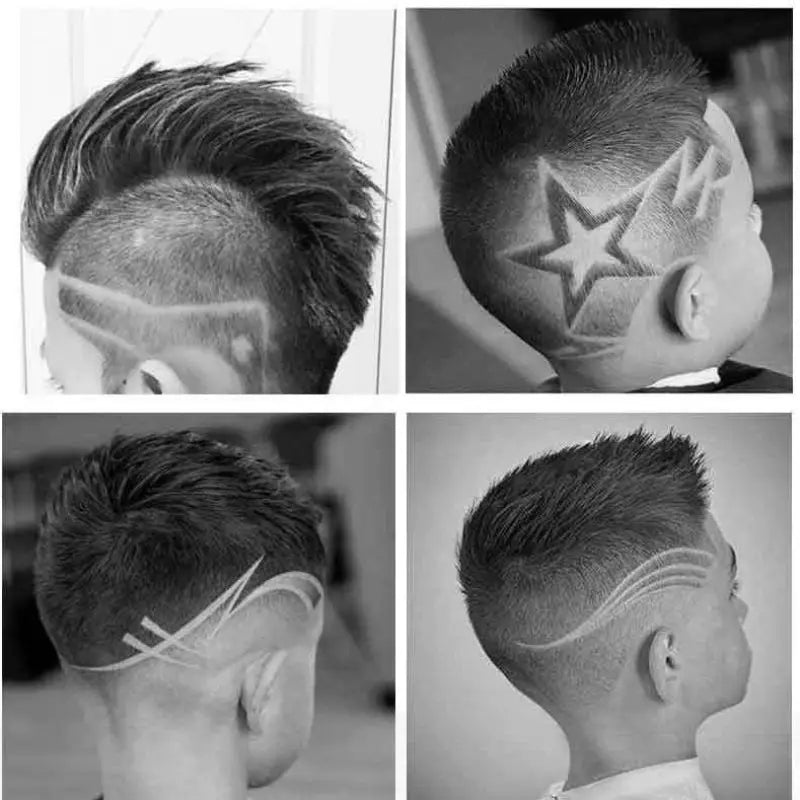 Máquina de corte de cabelo profissional com acabamento vintage barbeador sem fio