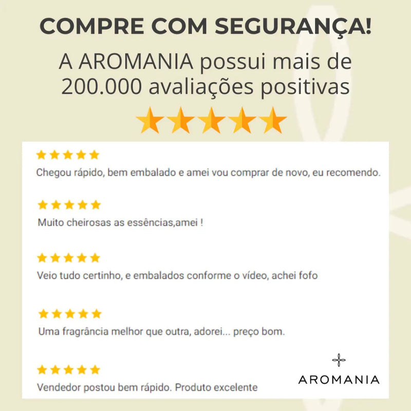 Essencia Kit 5 unidade 15ml Para difusor Ariomatizer e umidificador de ambiente hidrossolúvel