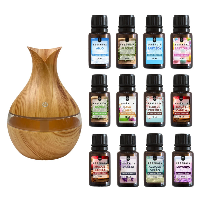 Essencia Kit 5 unidade 15ml Para difusor Ariomatizer e umidificador de ambiente hidrossolúvel