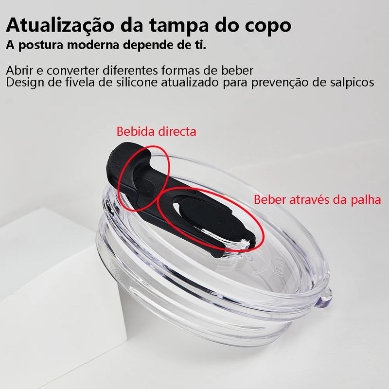 Copo Térmico Inox Portátil 1200ml Garrafa Térmica Inox ROMANTIC CROWN.