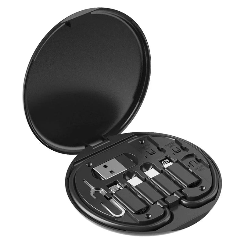 Kit de cabo adaptador de carregamento multi USB tipo C para C 60W USB C para conjunto de conversão de iluminação USB A e tipo C para Micro/Tipo C/Iluminação