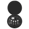 Kit de cabo adaptador de carregamento multi USB tipo C para C 60W USB C para conjunto de conversão de iluminação USB A e tipo C para Micro/Tipo C/Iluminação