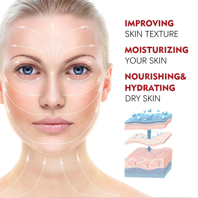 Creme Facial Hidratante com Retinol e Colágeno – Antirrugas, Firmador e Clareador (30g/60g)