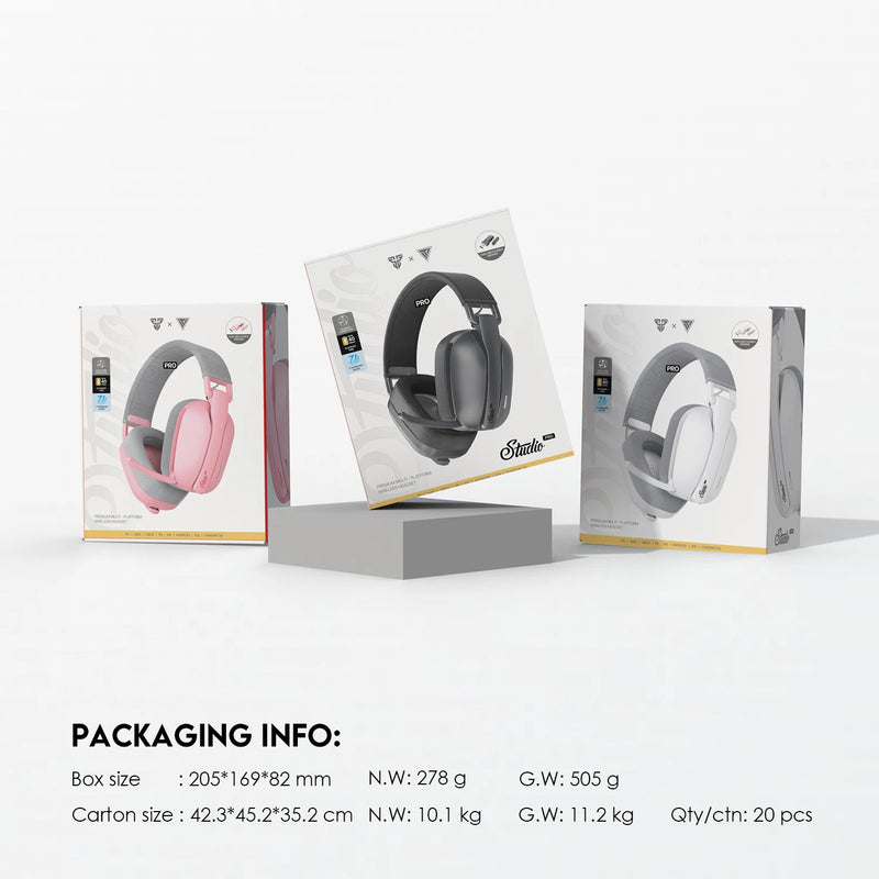 Fones de ouvido para jogos com fio e sem fio Bluetooth 7.1 Surround Headset com microfone de redução de ruído para PS5 XBOX