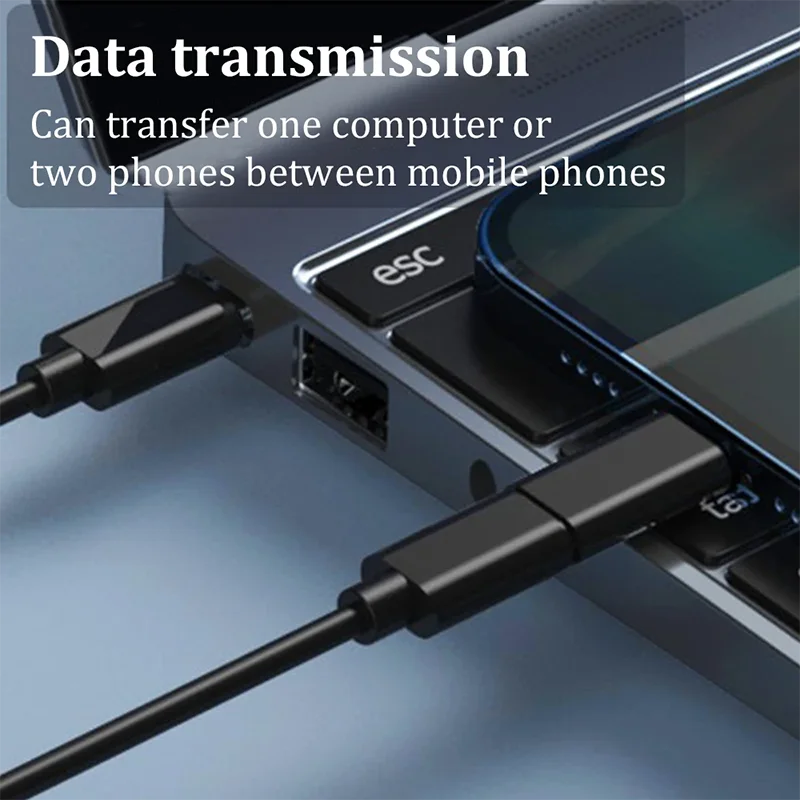 Kit de cabo adaptador de carregamento multi USB tipo C para C 60W USB C para conjunto de conversão de iluminação USB A e tipo C para Micro/Tipo C/Iluminação