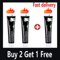 Creme dental clareador Creme dental de carvão de bambu adsorve o mau hálito remove dentes amarelos limpeza forte manchas nos dentes cuidados orais